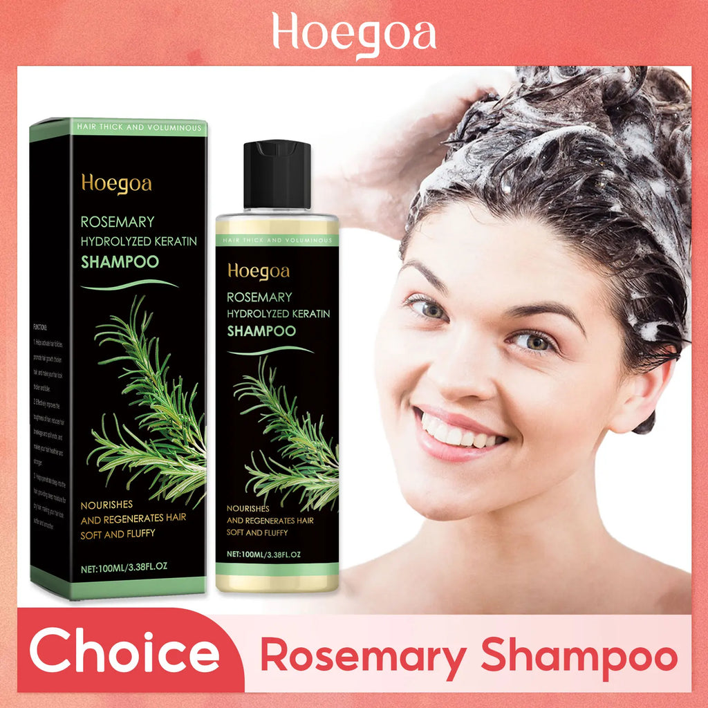 Rosemary Hair Shampoo Hair Regrowth Deep Nourishing Repair Split Ends Hair Soothing Scalp Anti Dandruff Hair Strengthens Shampoo Oasis Select