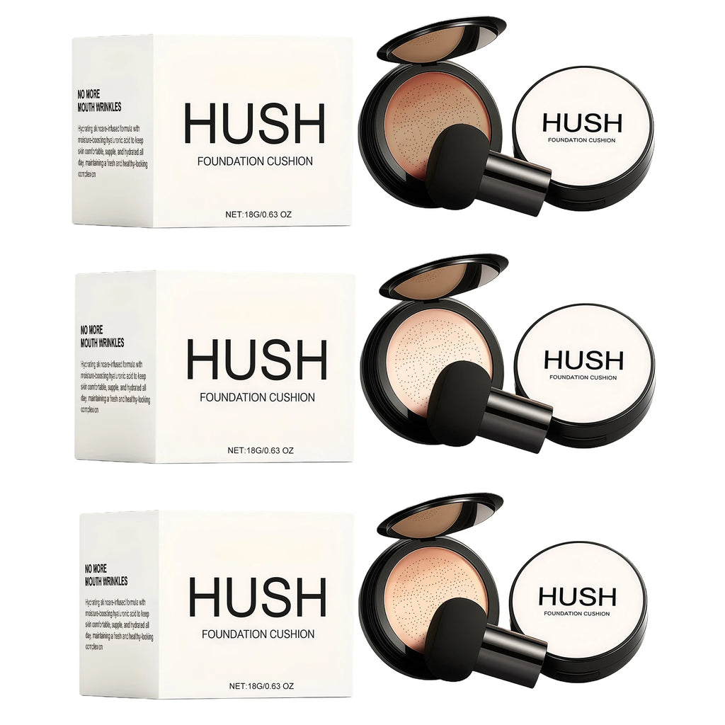 Mushroom Head Air Cushion Longlasting Waterproof Oil Control Moisturizing Concealer Brightening Makeupbase Longwearing Daily 18g Oasis Select 3 in 1
