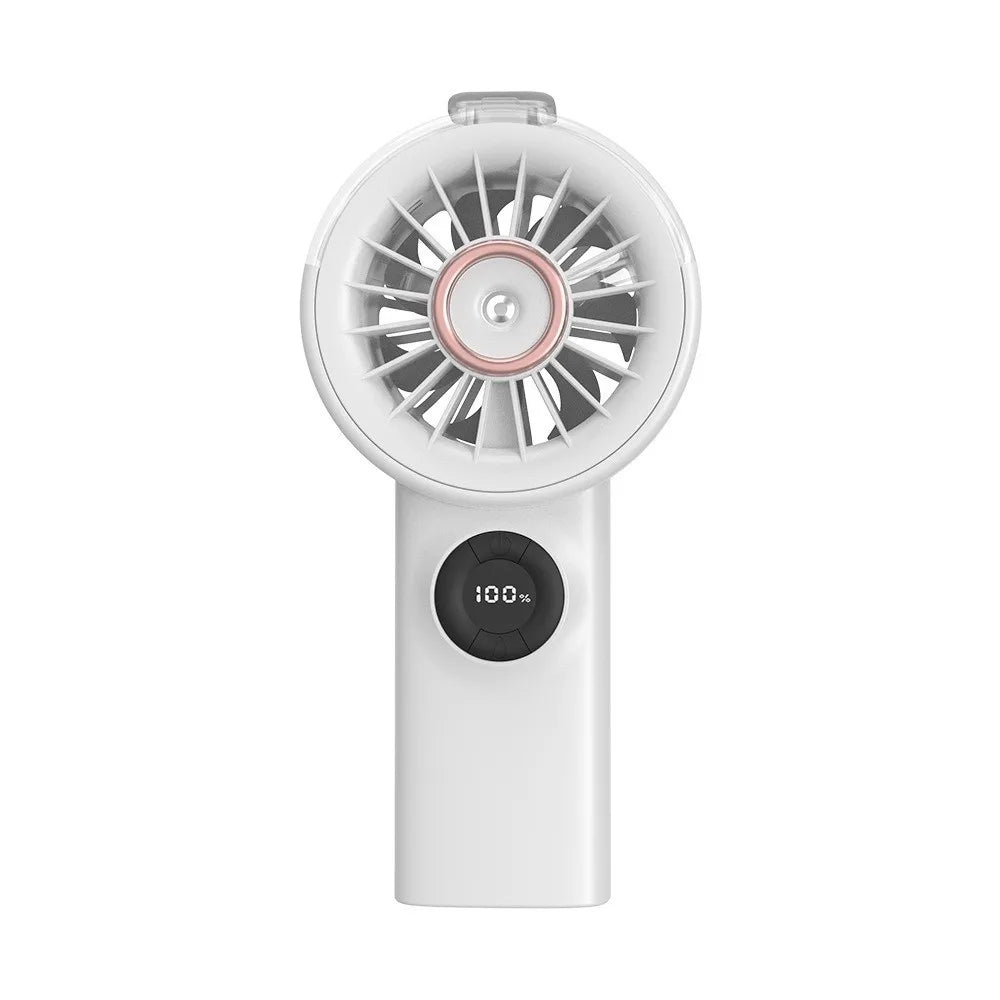Portable Cooling Spray Fan Durable Low Noise Mini Cooling Fans Rechargeable Water Cooling Small Personal Cooling Fans Outdoor Oasis Select White-Spray