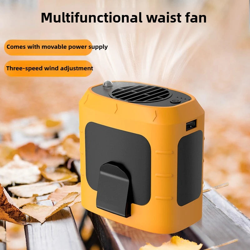 URGGU Neck Fan with 10000mAh Power Bank & LED – Outdoor Fan