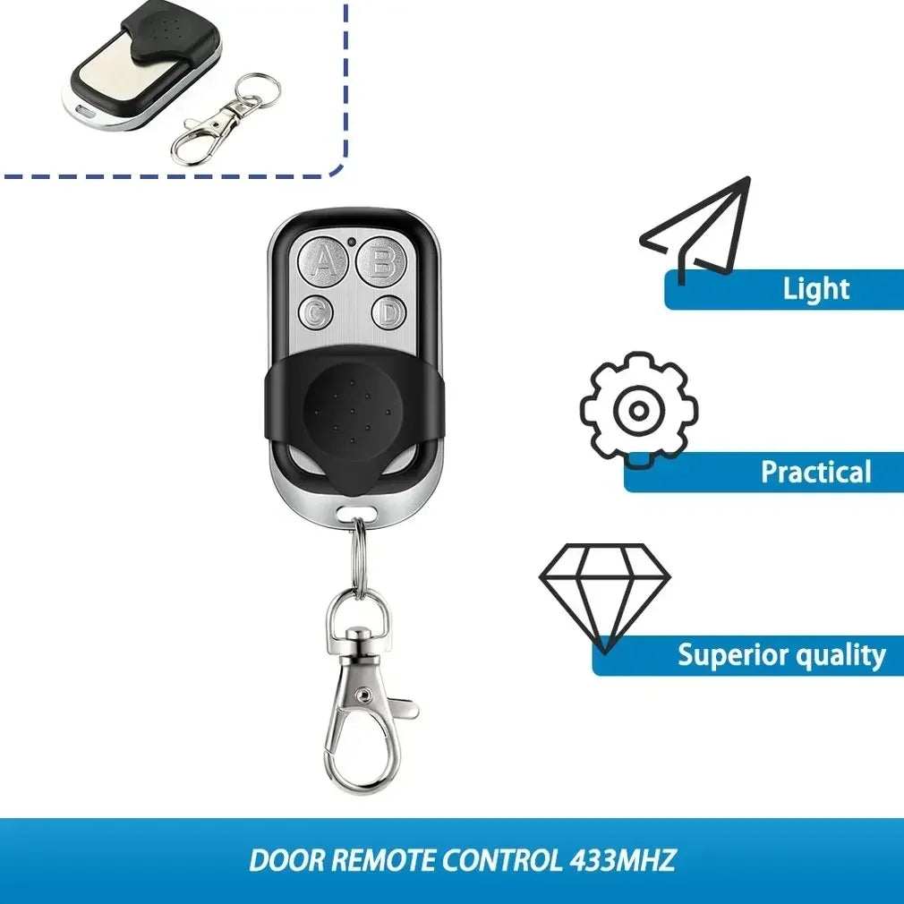 2PCS/3PCS Wireless RF Remote Control 433MHz Electric Gate Garage Door Remote Control Key Fob Duplicator Controller Oasis Select