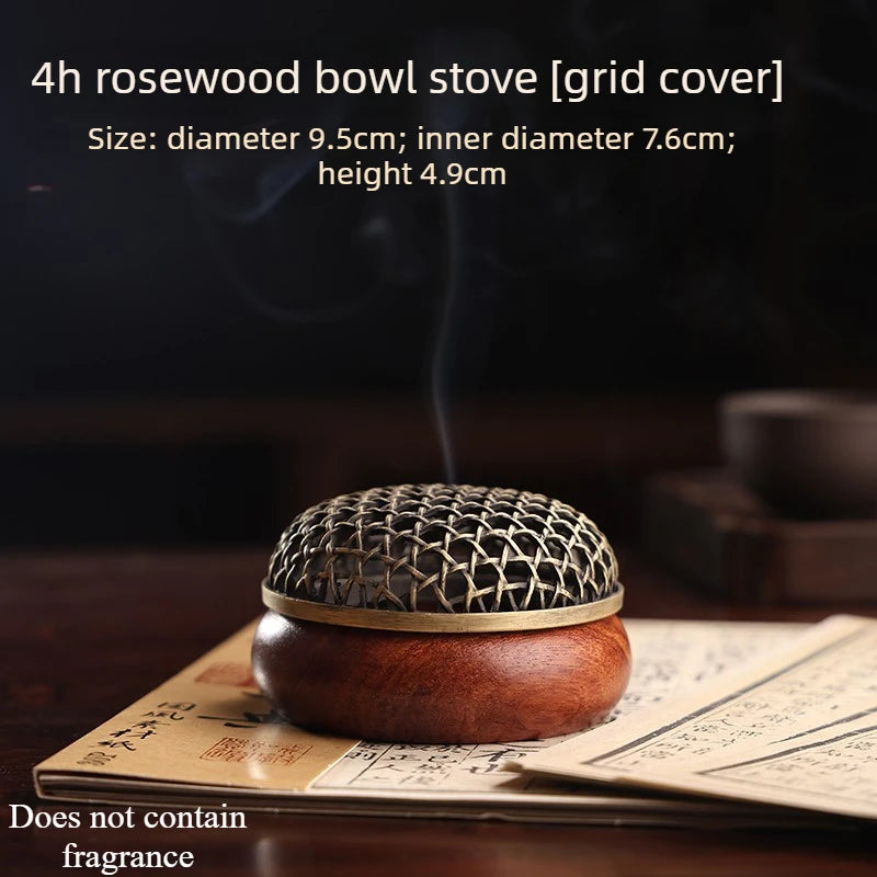 Pear Wood Household Indoor Incense Offering Tea Ceremony Ash Tray High-end Chinese Style Incense Burner Home Furnishings Oasis Select C
