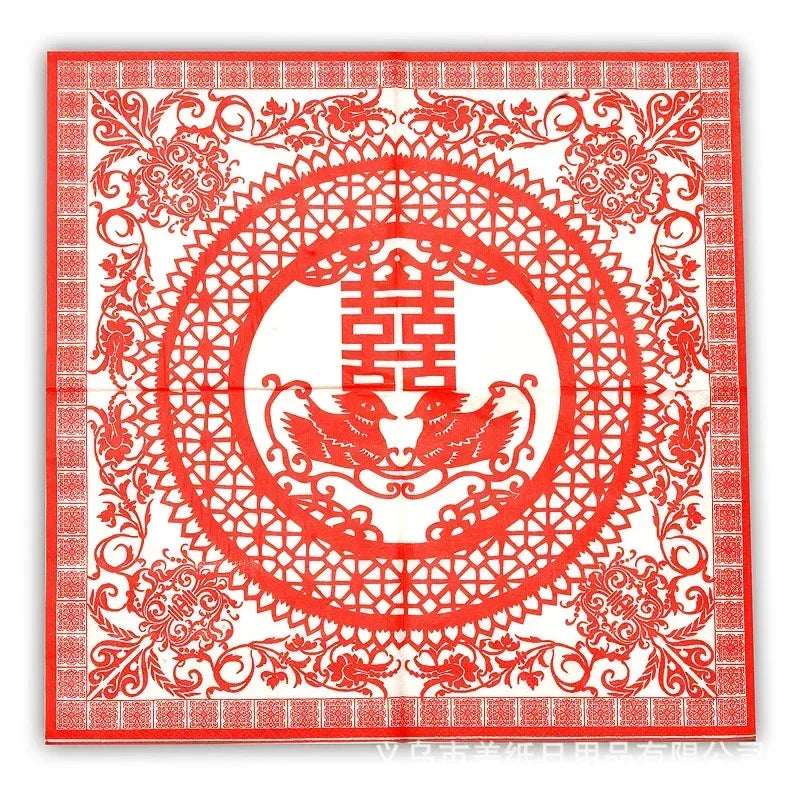 20PCS Rose Flower Assorted Vintage Napkins Decoupage Materials Christmas Paper Towels Crafts Disposable Tableware беби бон Oasis Select 06