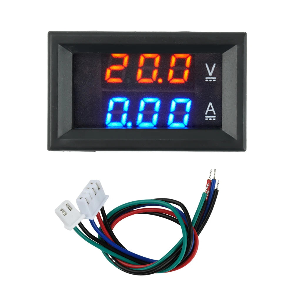 DC 0-300V 10A/50A/100A LED Digital Voltmeter Ammeter Car Motocycle Voltage Current Meter Volt Detector Tester Monitor H28UI5 Oasis Select 10A