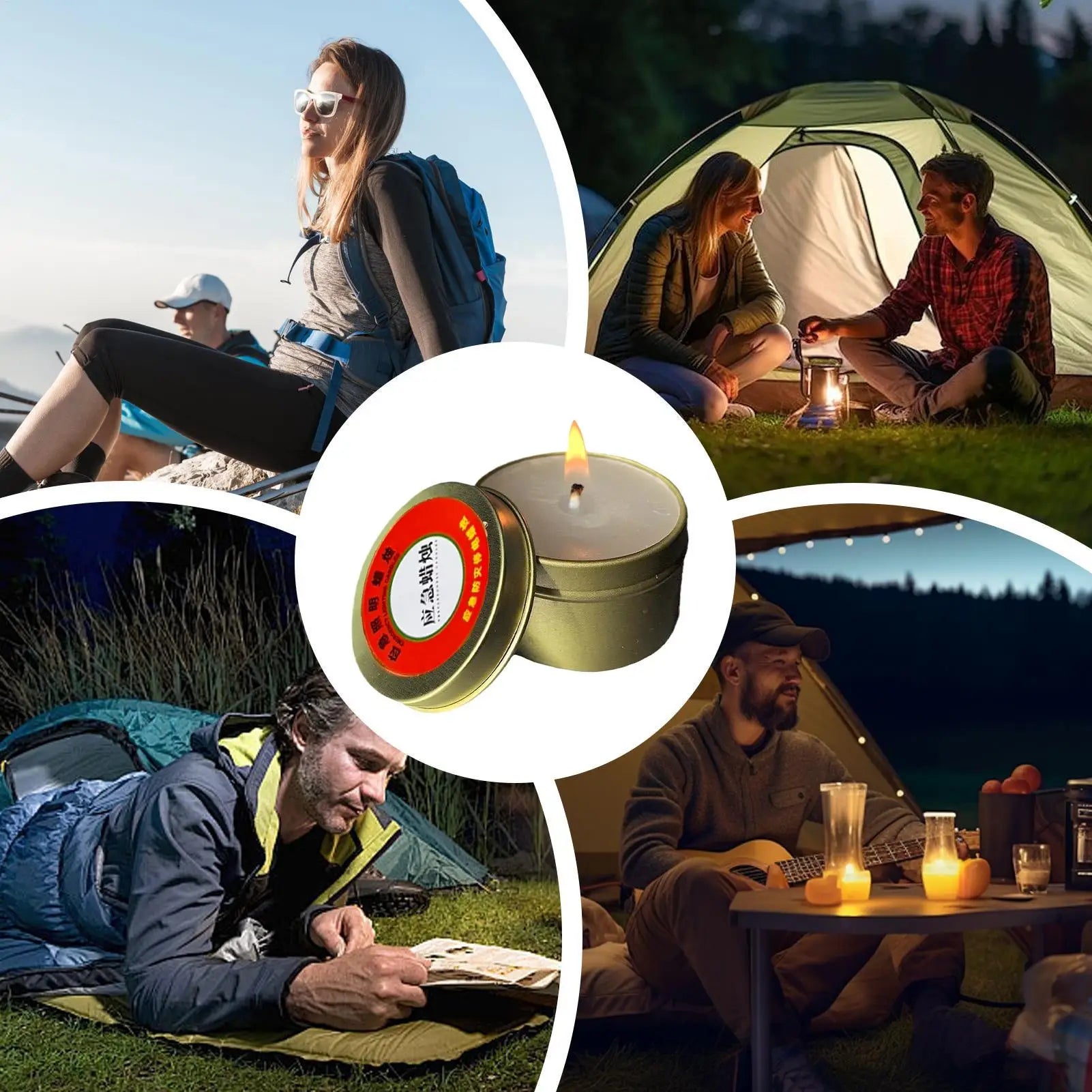 Emergency Candles for Household Power Outages Windproof Disaster Prevention Emergency Supplies No Electricity Lighting Candles Oasis Select