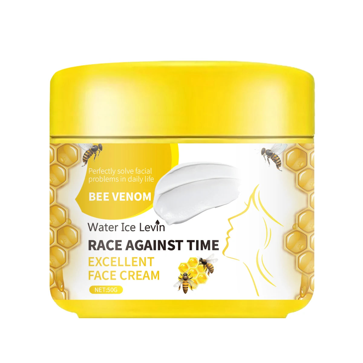 Bee Venom & Niacinamide Face Cream – Firming & Hydrating 50g Face Moisturizer Cream Oasis Select YELLOW 50g