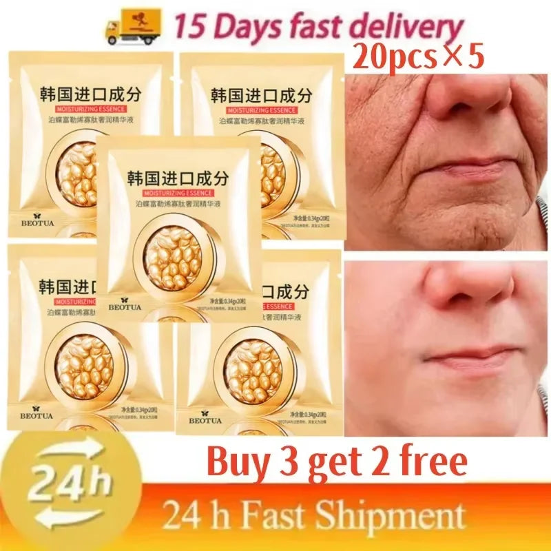 20-Pack Hyaluronic Acid Capsule Serum – Anti-Aging & Brightening Face Serum Capsules Oasis Select 100PCS-5 pack
