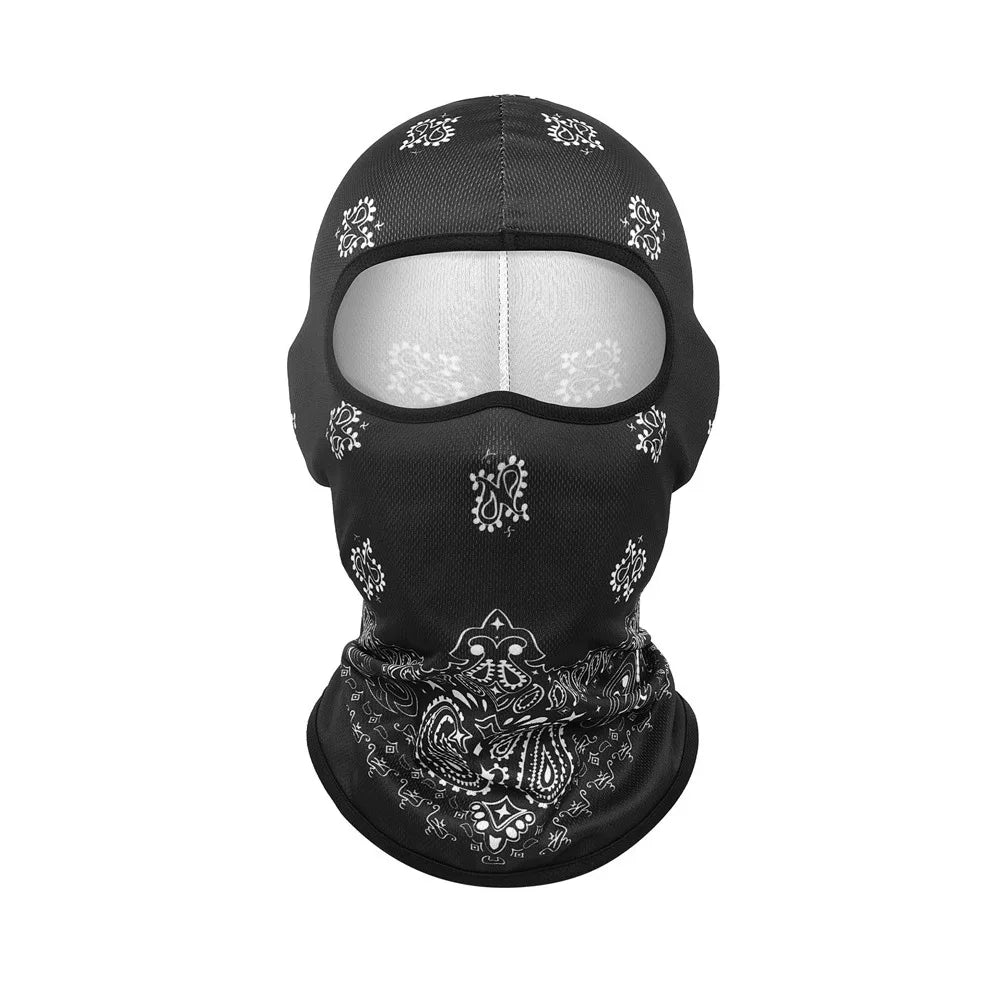 Fashion Ice Silk Cool Balaclava Breathable Sun Protection Motorcycle Cycling Mask Quick Dry Face Cover Headwear Summer Oasis Select 1