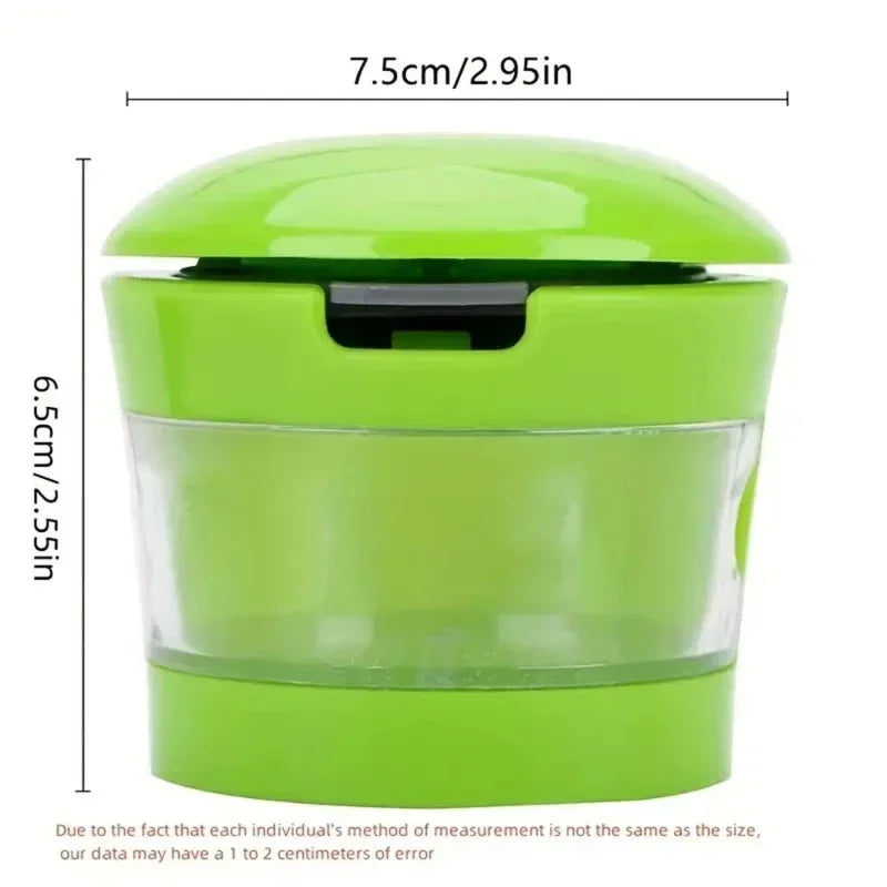 Multi-functionGarlic Press Stainless Steel Garlics Cutting Cooking Vegetables GarlicChopper Home Kitchen Gadgets Accessory Oasis Select green