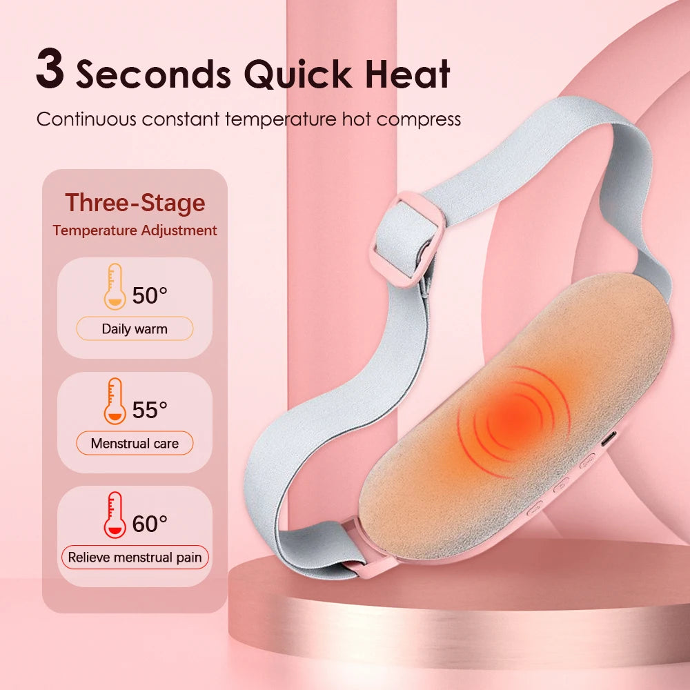 Hailicare Heated Abdominal Massage Belt | Vibration & Warmth