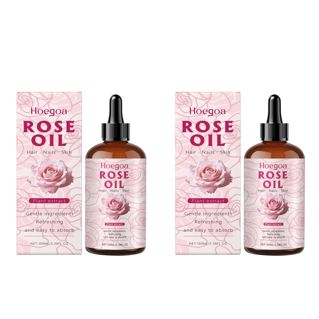 HOEGOA Rose Oil Face Serum – Anti-Aging & Brightening 100ml Rose Facial Serum Oasis Select 200ml boxed Rose Oil