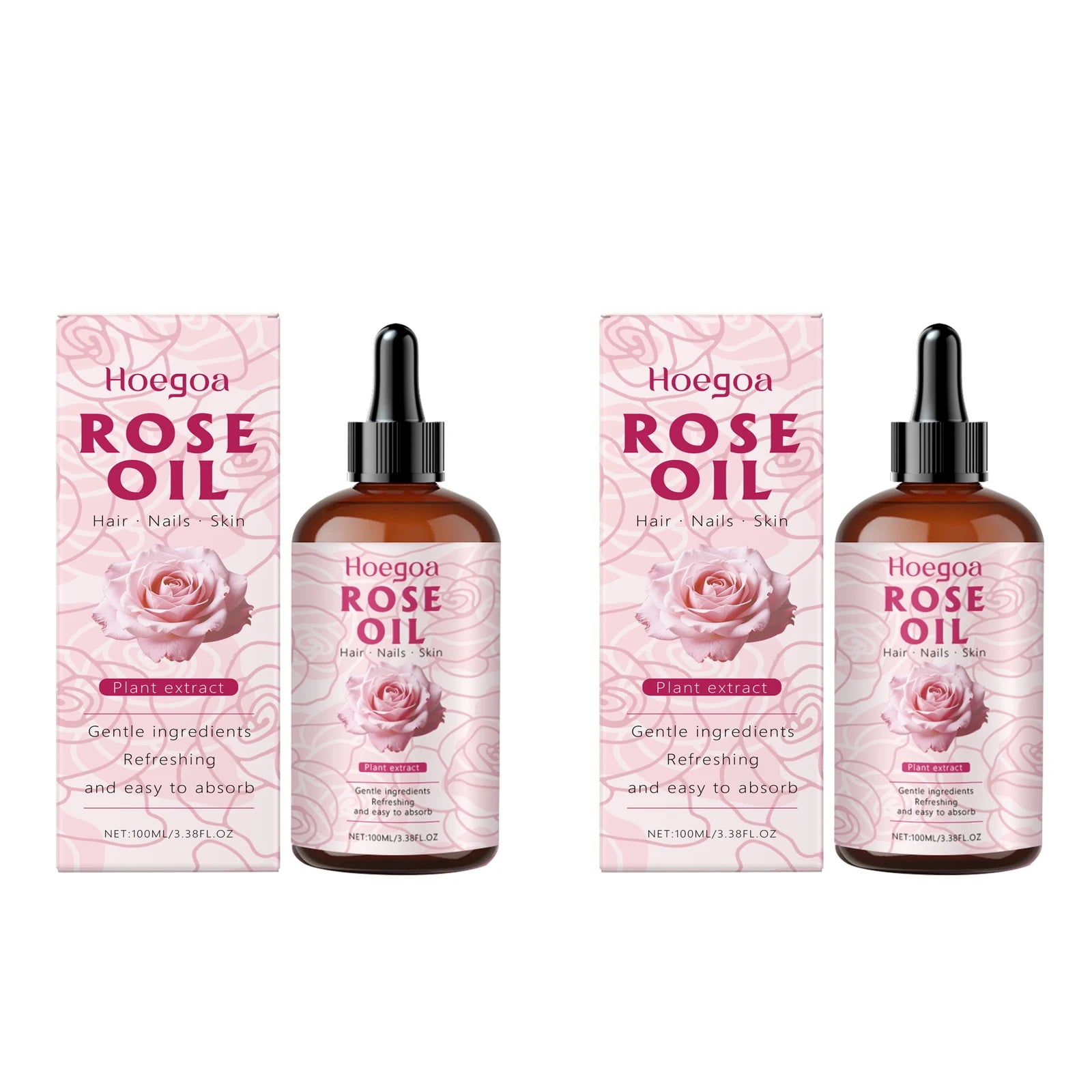 HOEGOA Rose Oil Face Serum – Anti-Aging & Brightening 100ml Rose Facial Serum Oasis Select 200ml boxed Rose Oil