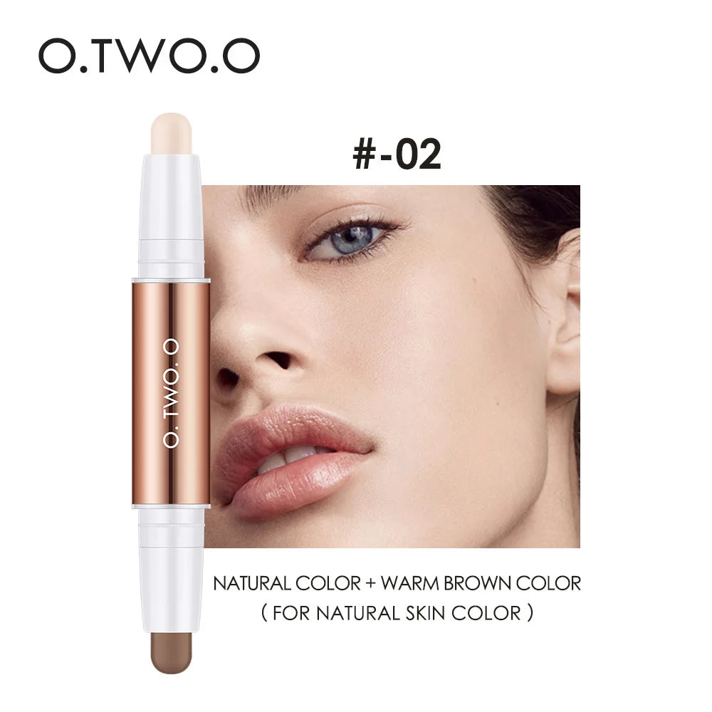 O.TWO.O Double-Head Concealer Stick – Waterproof & Brightening