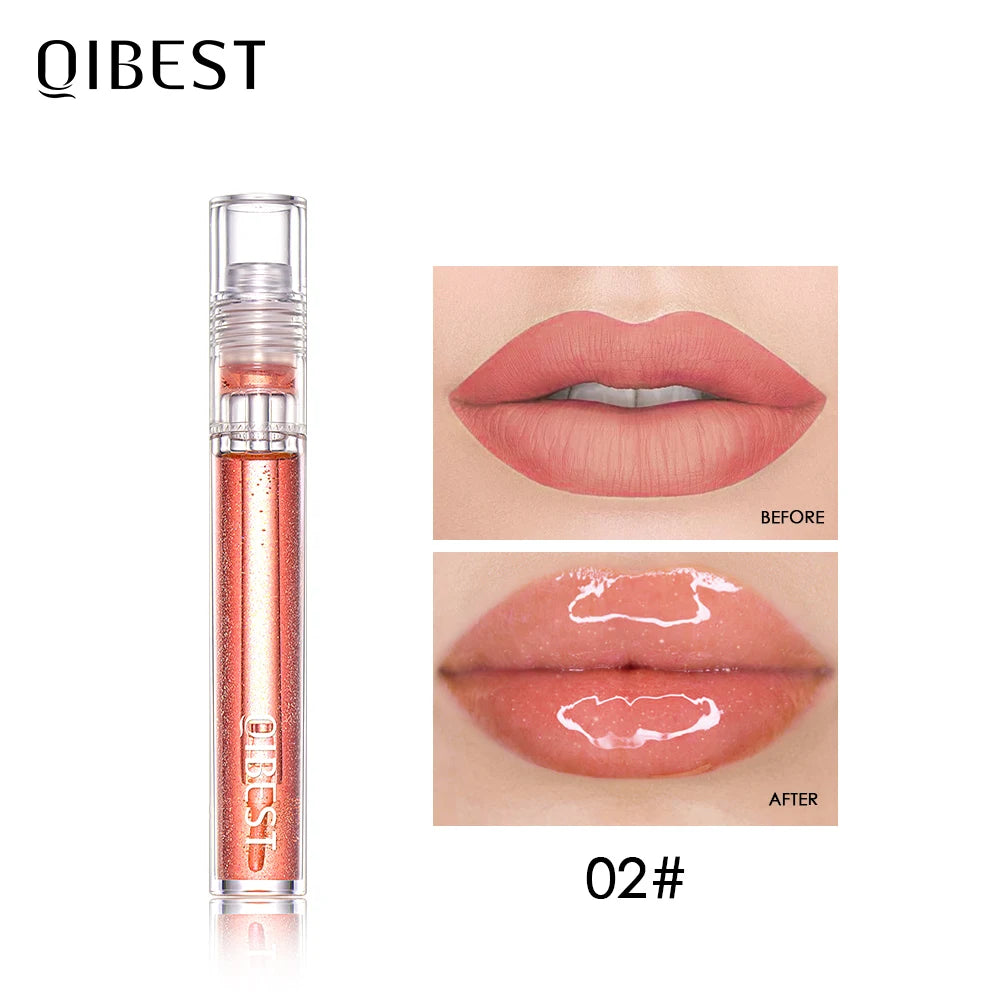 QIBEST Plumping Lip Gloss – Hydrating Long-Lasting Tint