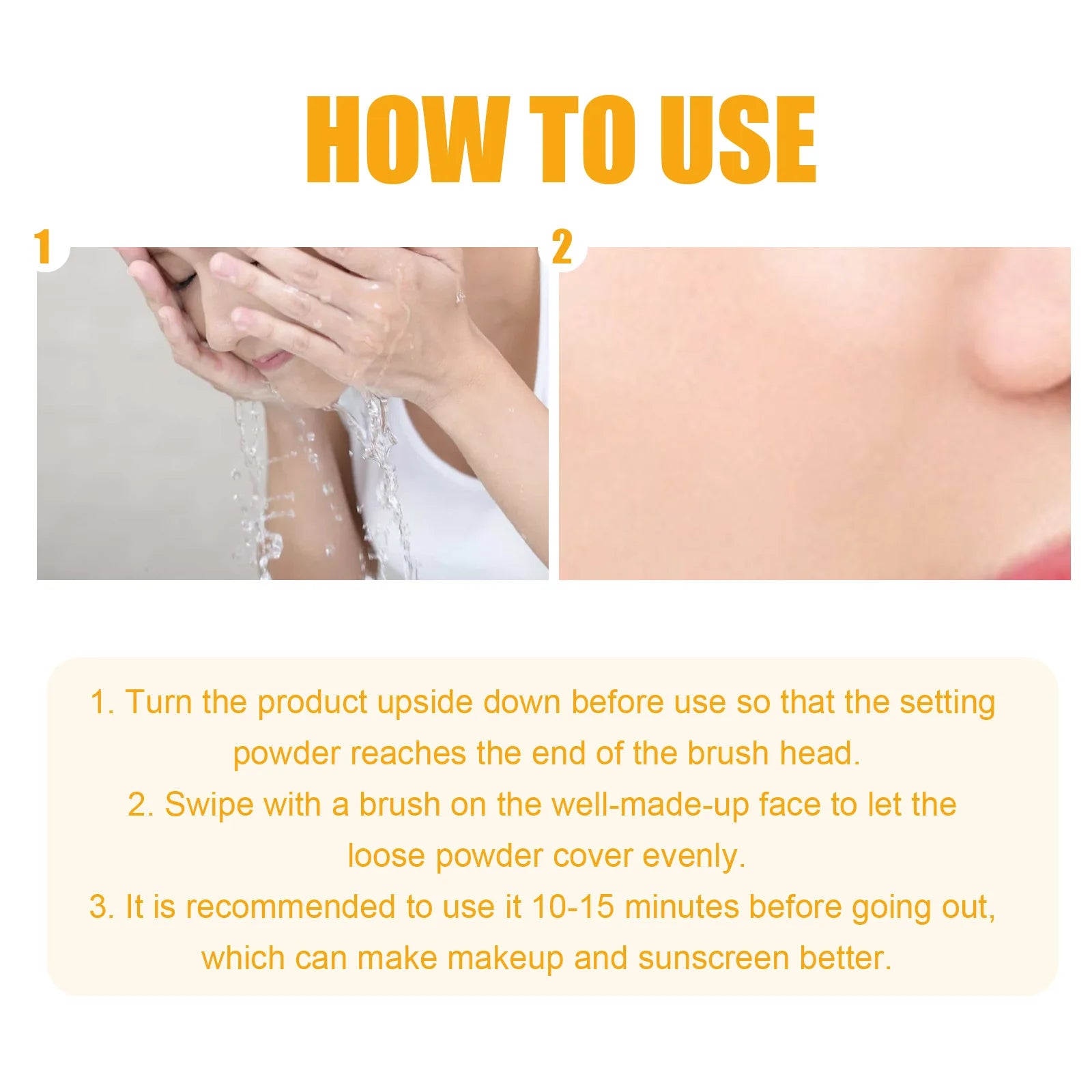 Jaysuing SPF50 Sunscreen Loose Setting Powder – Oil Control Matte Sunscreen Setting Powder Oasis Select