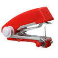 Mini Household Handheld Sewing Machine Pocket Outdoor Portable Sewing Machine Travel Small Sewing Machine for Outdoor Activities Oasis Select Red