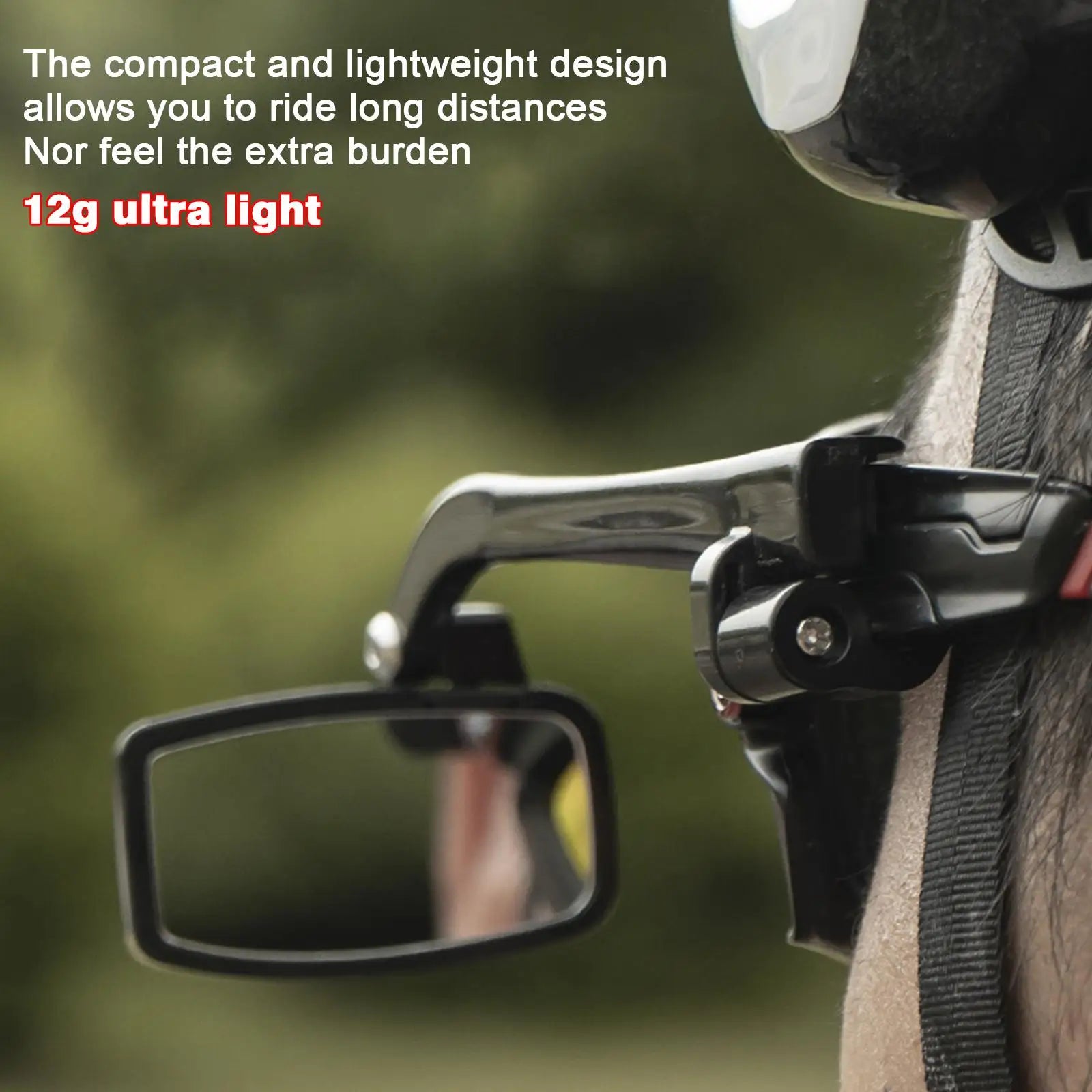 Bike Bicycle Cycling Riding Glasses Rear View Mirror 360 Rearview Adjustment Rear View Eyeglass Mount Helmet Oasis Select