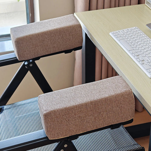 1/2pcs Cotton Linen Armrest Pads with Foam,Elbow Pillow Cushion for Office Chair - Chair Arm Rest Support Cover for Elbow Relief Oasis Select