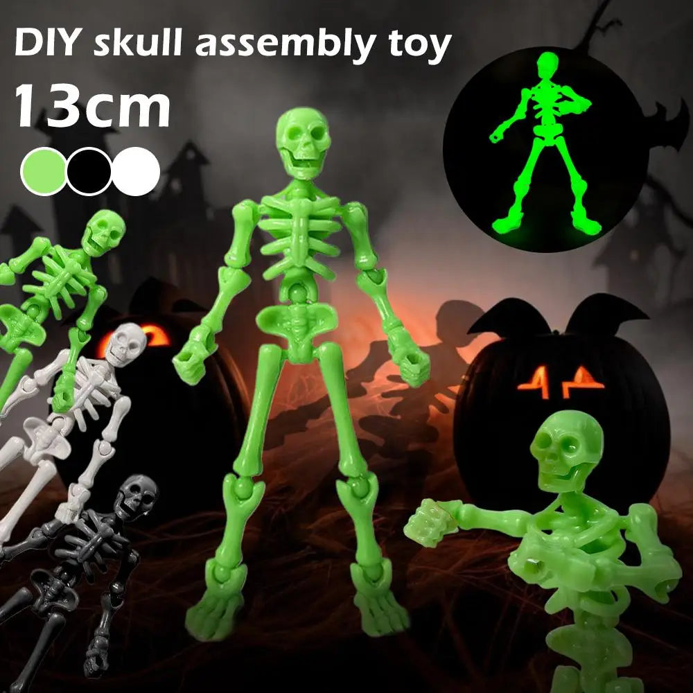 3D Skull DIY Assembly Toy – Articulated Mini Skeleton Model