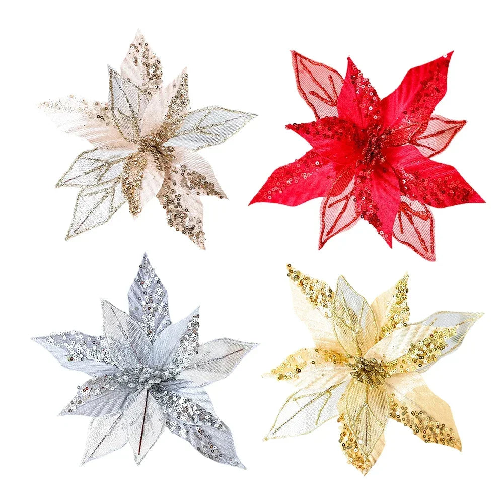 Wedding Centerpiece Flowers Christmas Flower Decor Quick Setup Convenience Seasonal Use Decoration 23 21cm For Christmas Trees Oasis Select