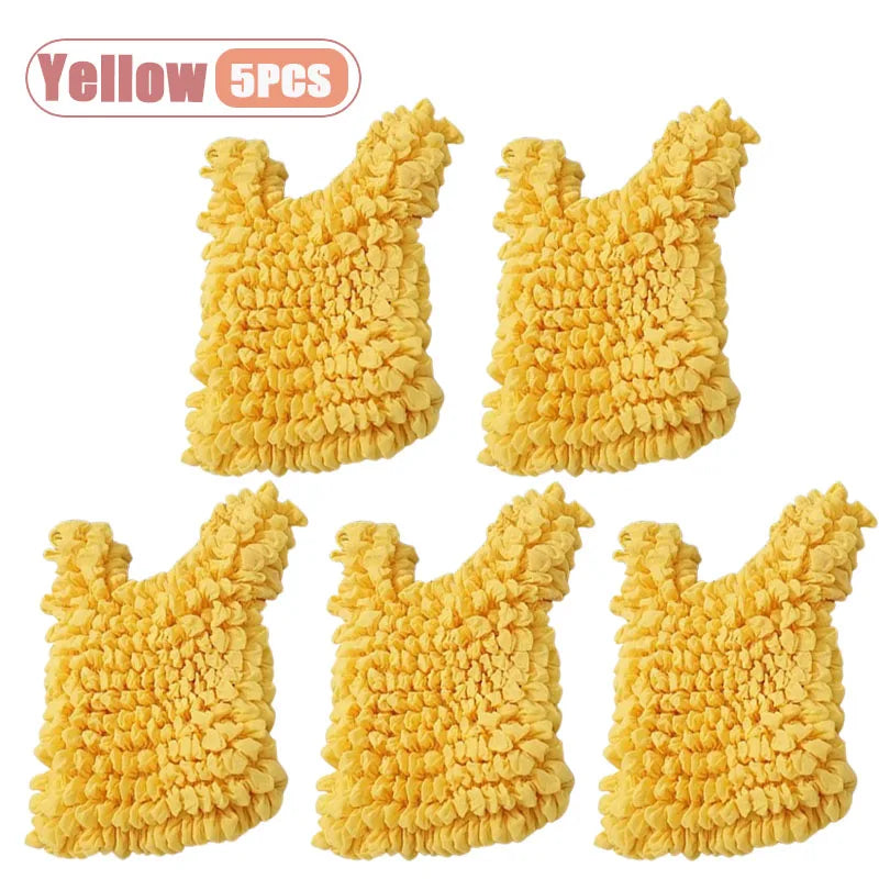 Magic Expandable Shopping Bag Large Capacity Pleated Tote Reusable Foldable Handbag Portable for Grocery Travel Picnic Oasis Select Yellow-5PCS