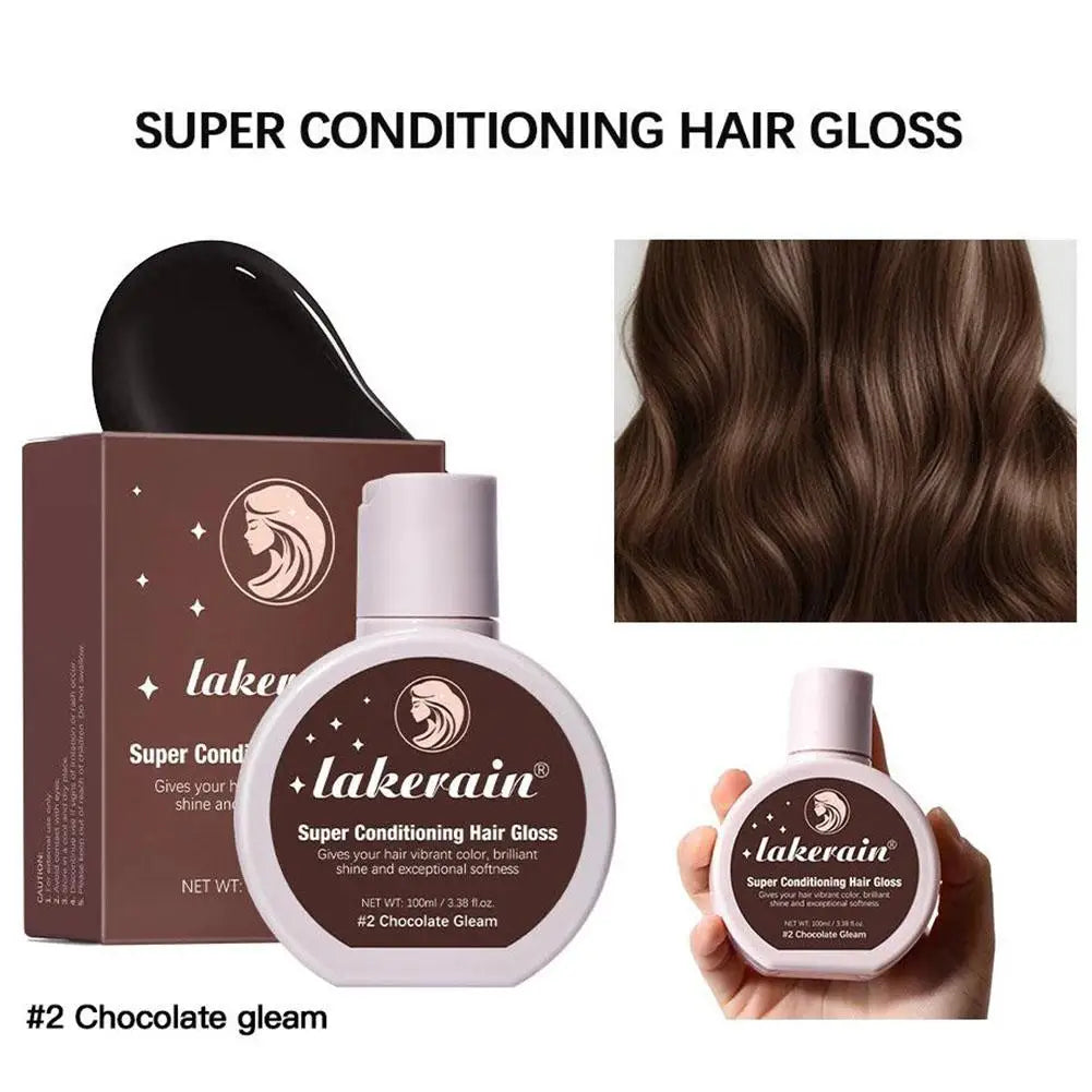 Hair Gloss Glaze Color Conditioner – Brown Hair Shine & Moisture Hair Gloss Conditioner Oasis Select 02