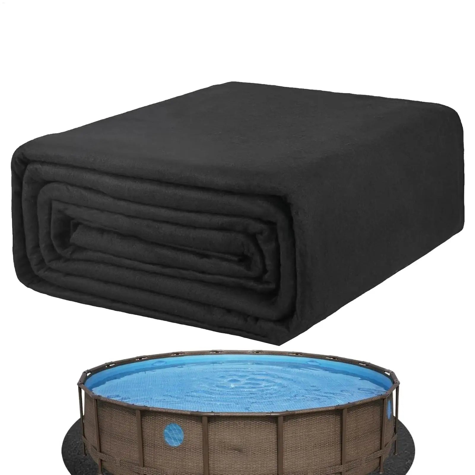 Swimming Pool Liner Pre-Cut Puncture Resistant Pond Accessories Garden Aboves Ground Pool Liner Pad Outdoor Summer Pond Liner Oasis Select
