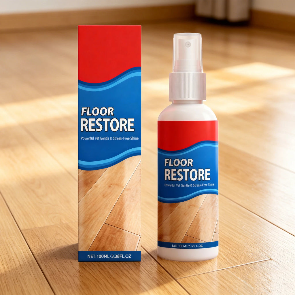 Wood Floor Polish Cleaner Removes Dirt Stain and Grime Restores Shine Brightening Floor Restore Spray Daily Home Cleaning Tool Oasis Select