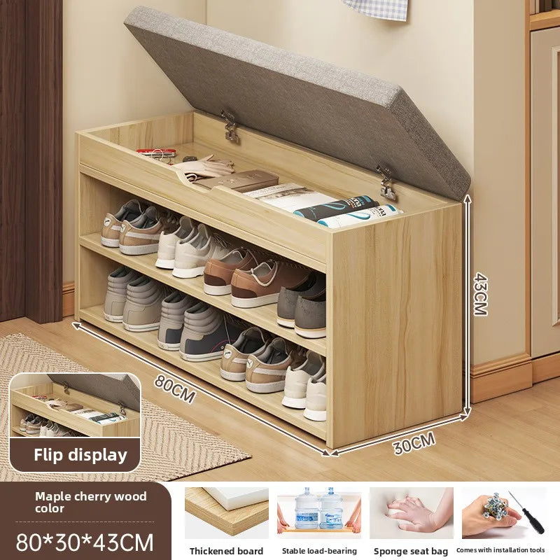 Shoe Change Stool At Door Cabinet Sitting Extremely Narrow Can Sit