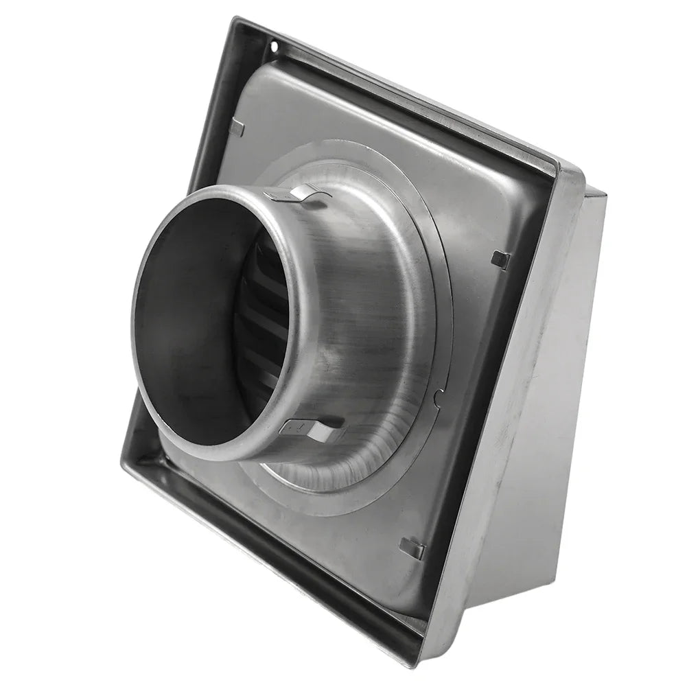High Quality Practical Air Vent Cover Part Ducting Cover For Cooker Hood Kitchen 100mm Air Vent Extract Silver Oasis Select