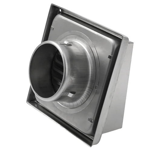 High Quality Practical Air Vent Cover Part Ducting Cover For Cooker Hood Kitchen 100mm Air Vent Extract Silver Oasis Select