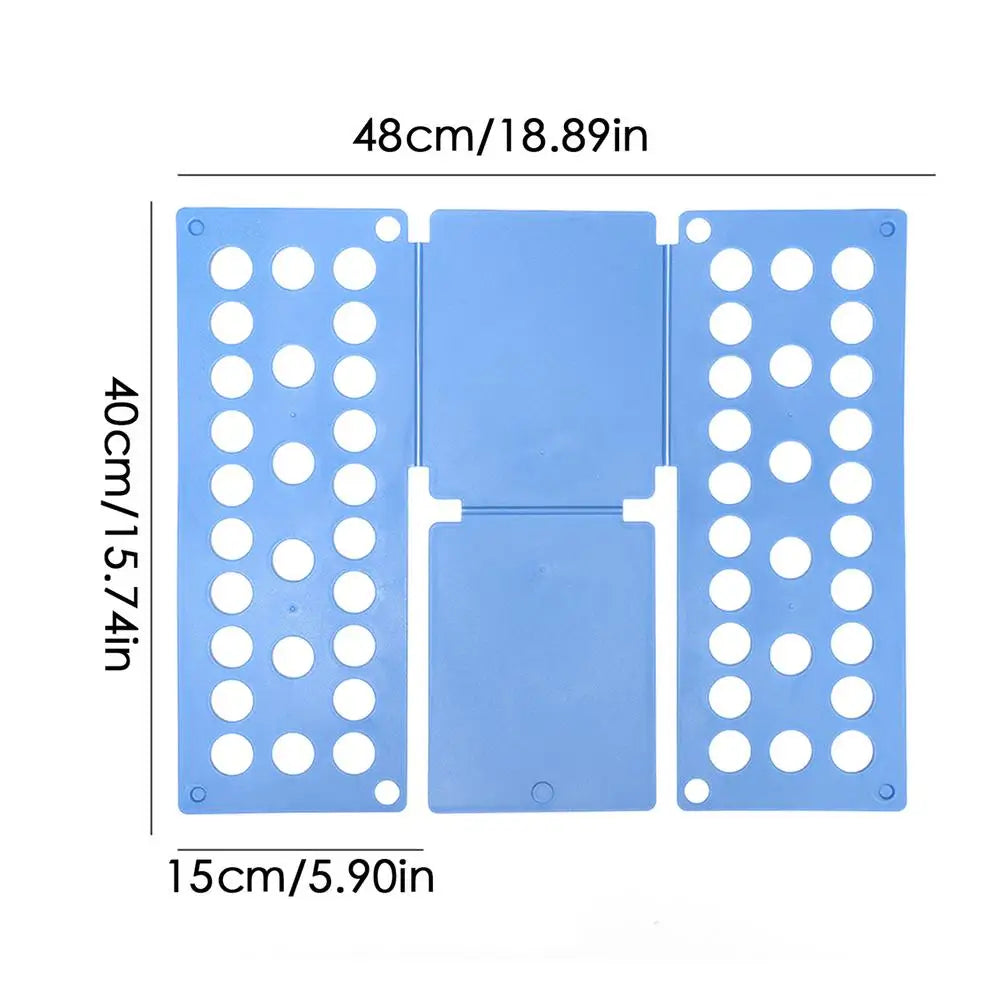 Folding Clothes Board Laundry Folder Home Storage Tool Fold Helper Household Liner Sorter Foldable Laundry Organizer for Home Oasis Select Light Blue