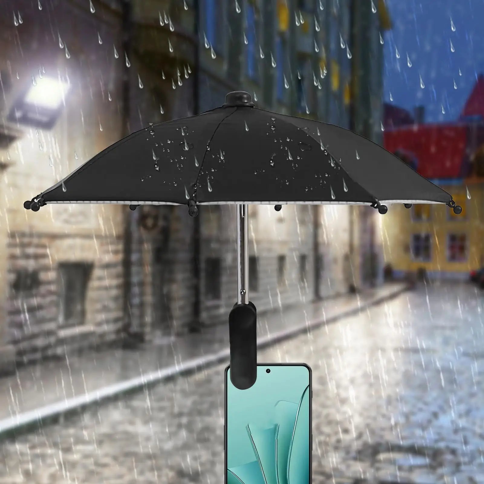 Mobile Phone Holder Sunscreen Umbrella Clip Outdoor Mobile Phone Fixed Umbrella Rain Parasol Mobile Phone Anti-Reflective Oasis Select