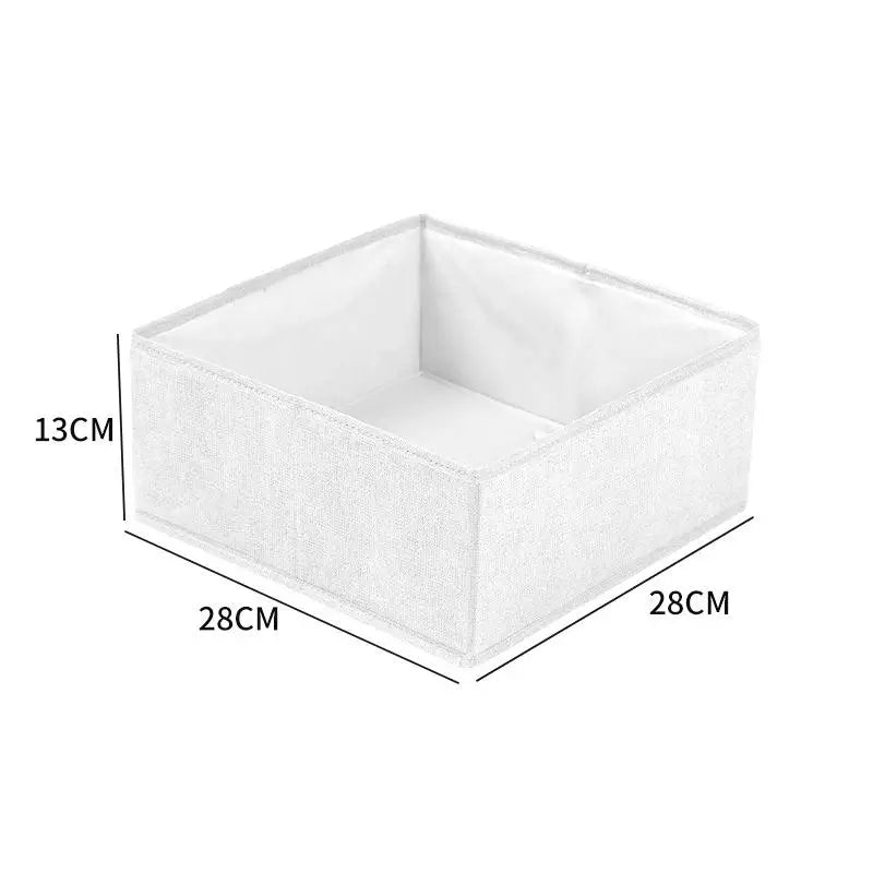 Clothes Organizer Storage Box Underwear Bra Socks Cabinet Drawer Organizer T-Shirt Storage Basket Wardrobe Storage Organizers Oasis Select L White