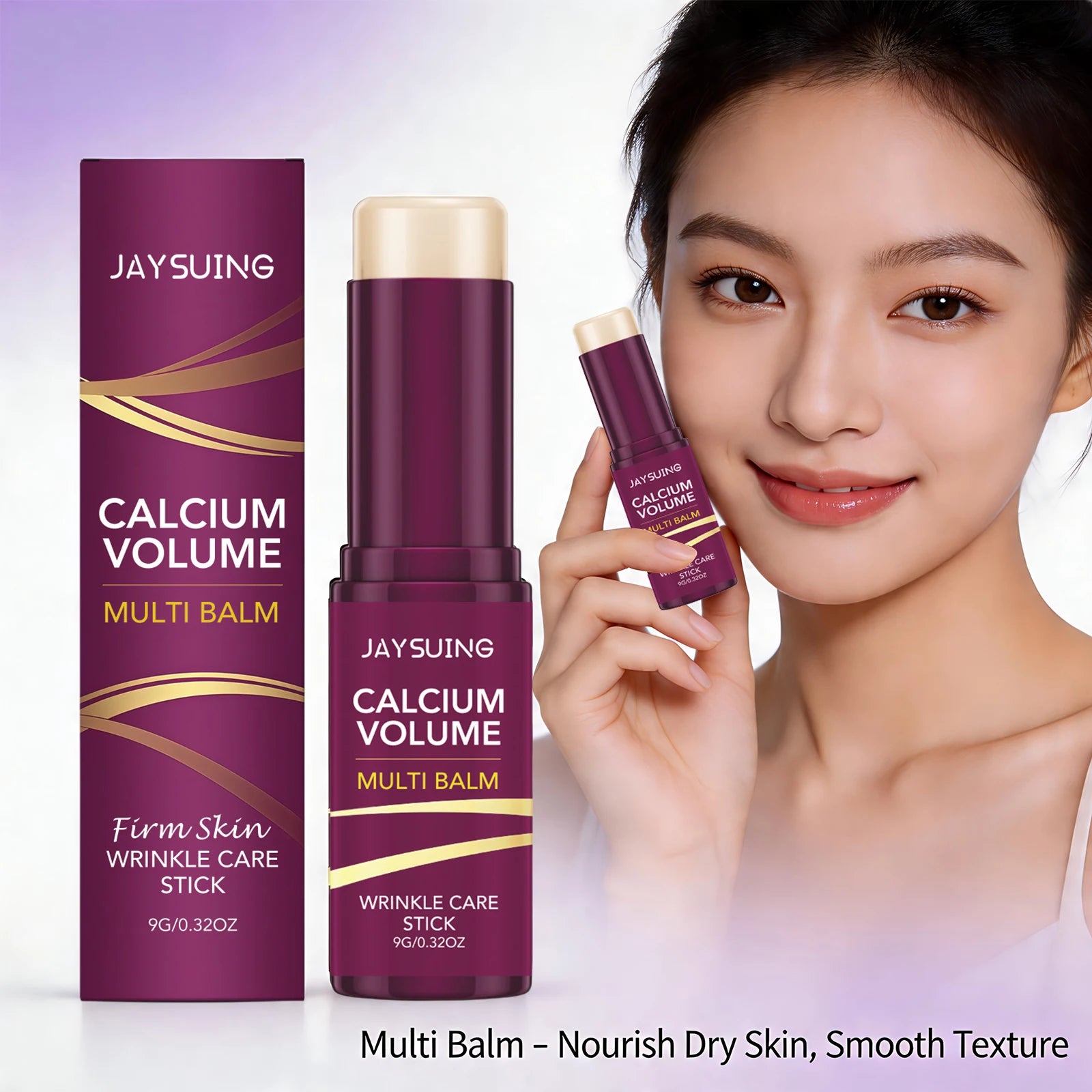Calcium Volume Multi Balm Stick Hydrating, Moisturizing & Nourishing for Face Fade Fine Lines Infused Pre-Makeup Face Skincare Oasis Select