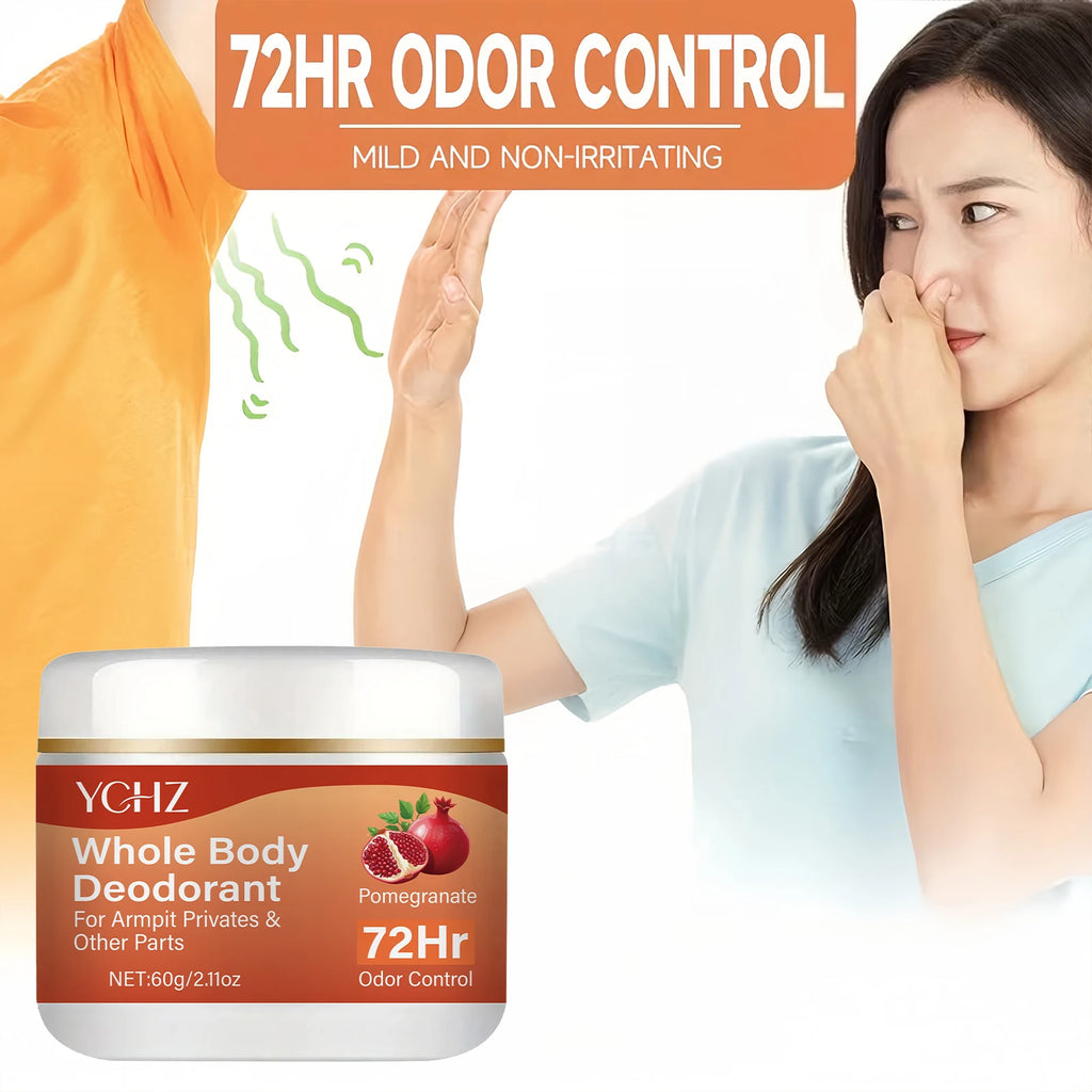 YCHZ Pomegranate Lemon Verbena Deodorant Cream | 72-Hr Fresh