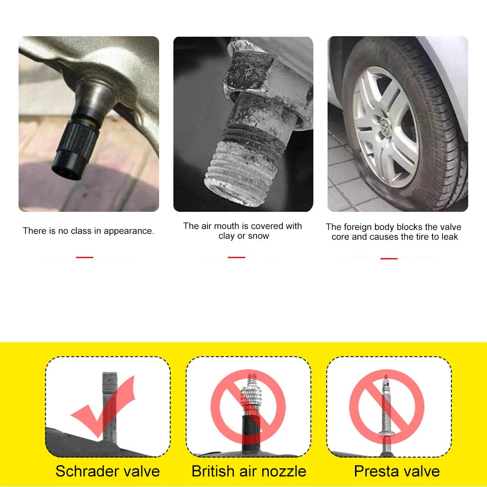 10pcs Tyre Valve Caps, Plastic Car Tire Stem Dust Covers Universal Valve Caps for Cars Trucks Motorcycles SUVs and Bikes Oasis Select