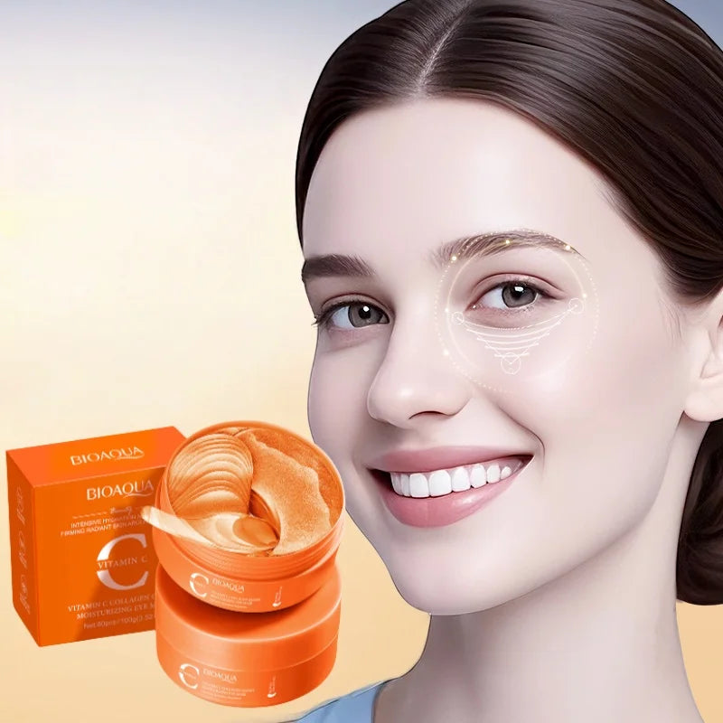 80-Pack Vitamin C Collagen Eye Masks – Brightening & Hydrating Eye Mask Patches Oasis Select