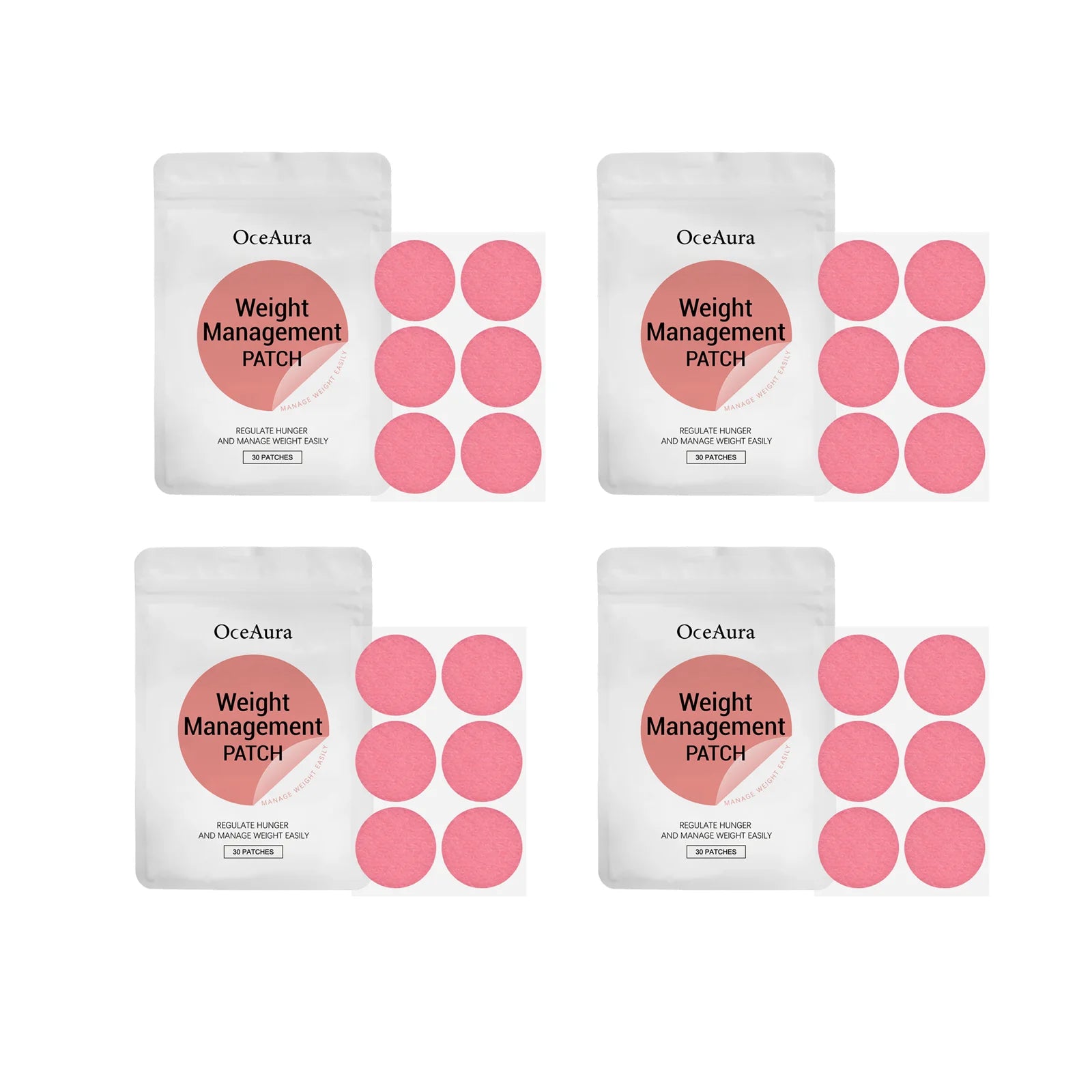 Weight Management Patch Body Slimming Suppressing Appetite Burning Fat Improve Stomach Enhacne Metabolism Weight Loss Patches Oasis Select 4 x 30pcs in bag