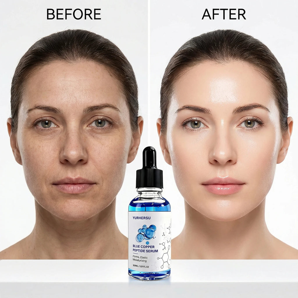 Blue Copper Peptide GHK-Cu Facial Serum – Firming & Moisturizing Copper Peptide Serum Oasis Select