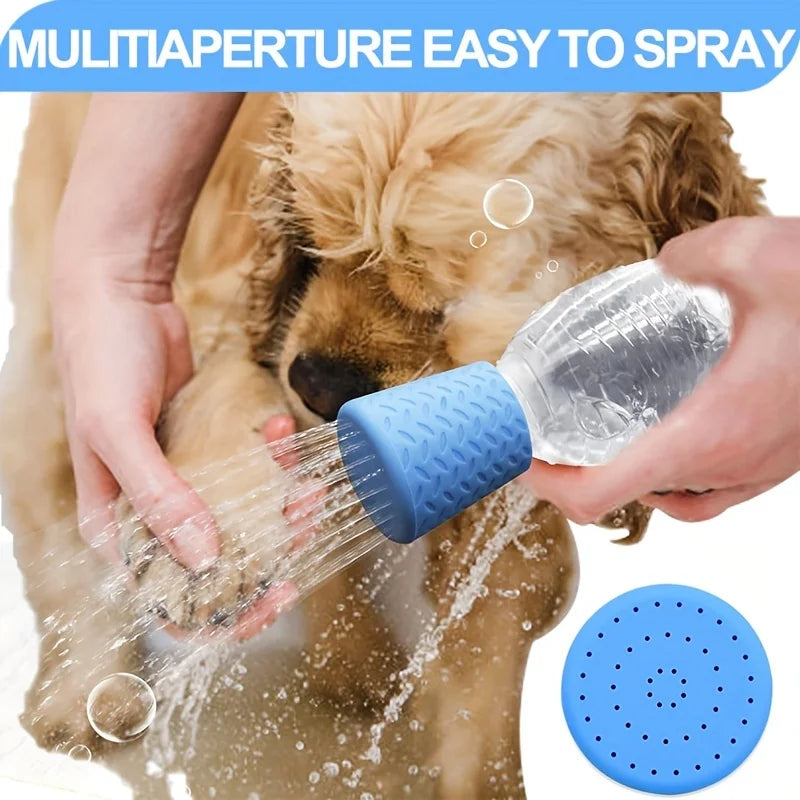 Portable Pet Shower Head - Adjustable Silicone Bath Sprayer for Dogs and Cats, Gentle Water Flow for Outdoor & Indoor Pet Oasis Select