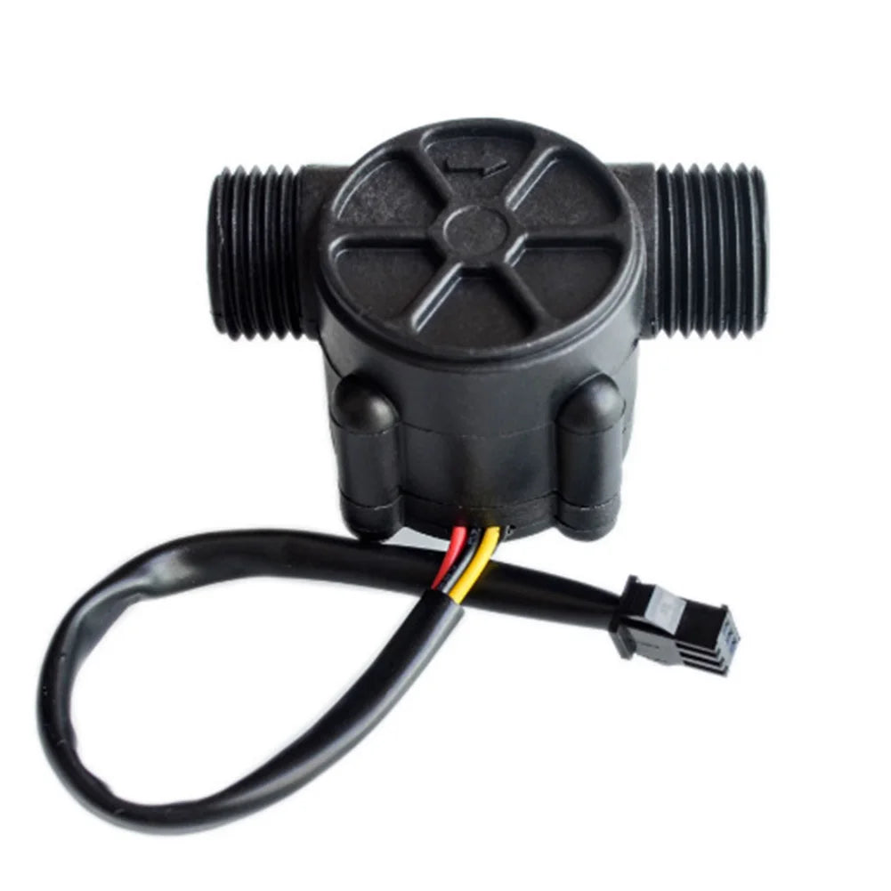 5-18V Water Flow Sensor Flowmeter Hall Flow Sensor Switch G1/2 Threads 1-30L/min For Water Heaters Coffee Machines Oasis Select
