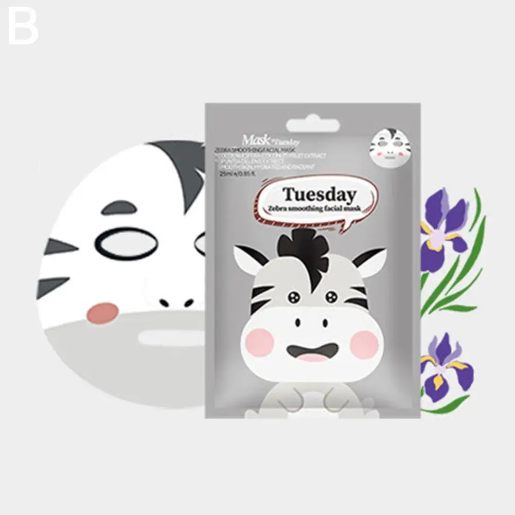 Animal Print Sheet Mask – Collagen & Hyaluronic Acid Hydration Hydrating Sheet Mask Oasis Select B CN