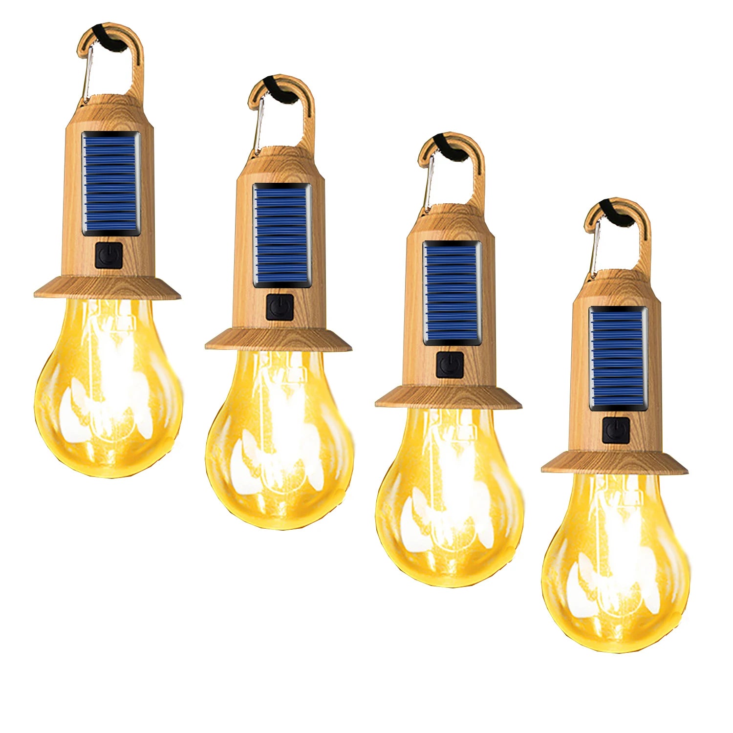 Solar USB LED Camping Lantern | Remote Control | 1–4 Pack