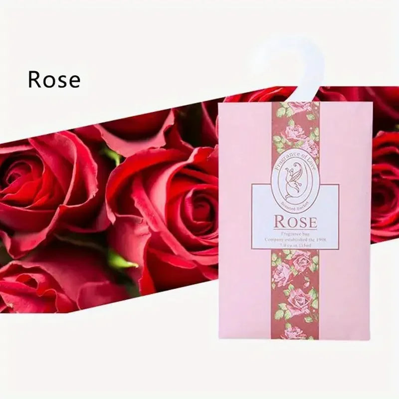 5/6pcs Car Wardrobe Closet Hanging Fragrance Sachet Air Freshener, Aromatherapy Perfume Incense Decor for Home Office Lavender Oasis Select