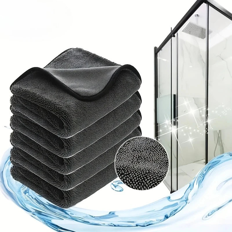 6PCS Magic Microfiber Cleaning Cloth - No Trace or Surface Damage, Soft and Ultra Fine, Quick Drying, Strong Water Absorption Oasis Select