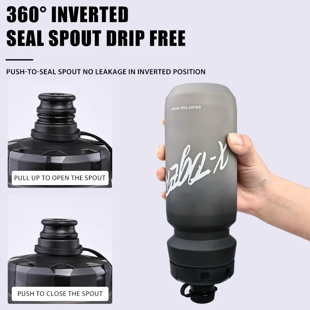 X-TIGER Water Bottle Bicycle 650ML Large Capacity Bottle Road Bike Portable Squeeze Cup Outdoor Sports Cycling Water Bottles Oasis Select