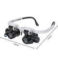 8X/15X/23X LED Magnifier Glasses for Watch Repair & Jewelry Magnifier Loupe Glasses Oasis Select france