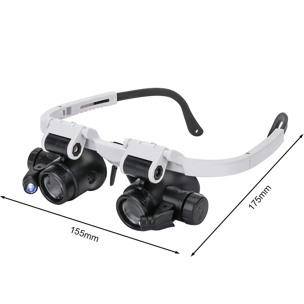 8X/15X/23X LED Magnifier Glasses for Watch Repair & Jewelry Magnifier Loupe Glasses Oasis Select france