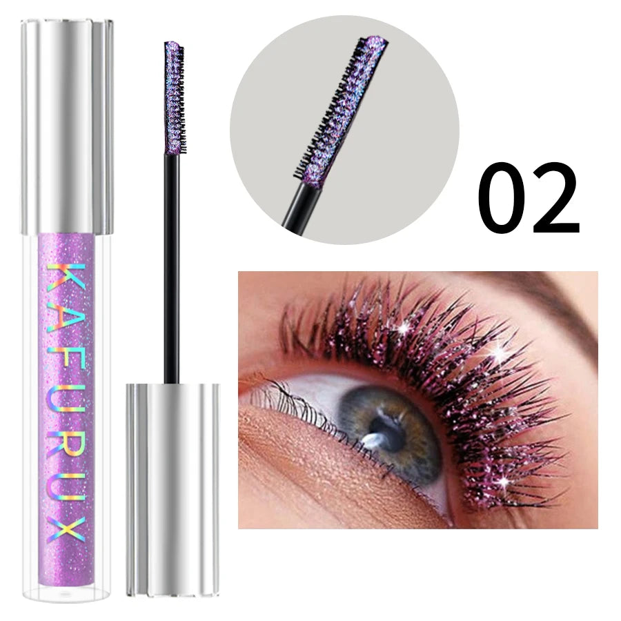 KAFURUX Diamond Glitter Mascara – Shimmer, Volume & Waterproof